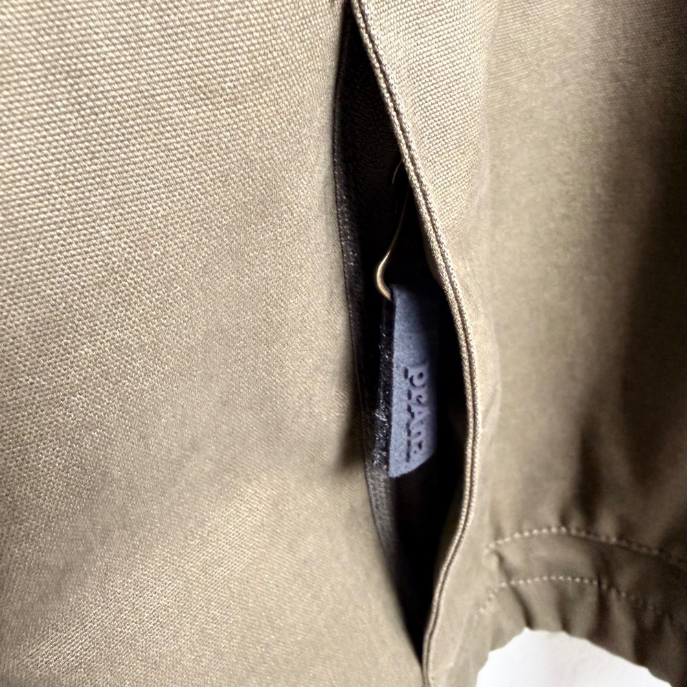PrAna Mens XXL Khaki Brown Canvas Flannel Lined Full Zip Work Jacket Coat - Picture 5 of 12